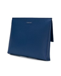 Мужской темно-синий кожаный мужской клатч от Orciani