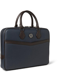 Темно-синий кожаный портфель от Dunhill
