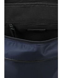 Темно-синий кожаный портфель от Mango Man