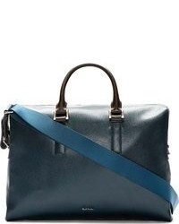 Темно-синий кожаный портфель от Paul Smith