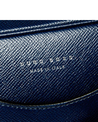 Темно-синий кожаный портфель от Hugo Boss