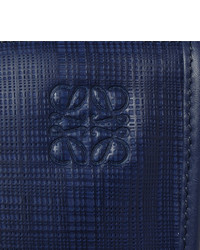 Темно-синий кожаный портфель от Loewe