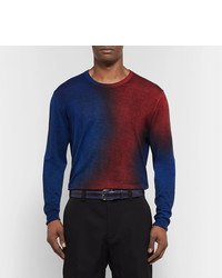 Мужской темно-синий кожаный ремень от Berluti