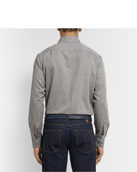 Мужской темно-синий кожаный ремень от Dunhill