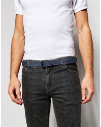 Мужской темно-синий кожаный ремень от Original Penguin