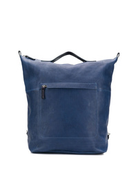 Мужской темно-синий кожаный рюкзак от Ally Capellino