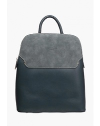 Женский темно-синий кожаный рюкзак от Astonclark