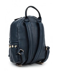 Женский темно-синий кожаный рюкзак от Chantal