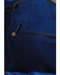 Женский темно-синий кожаный рюкзак от Chantal