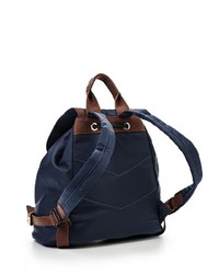 Женский темно-синий кожаный рюкзак от Chantal