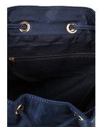 Женский темно-синий кожаный рюкзак от Chantal