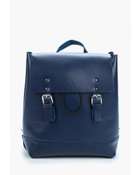 Женский темно-синий кожаный рюкзак от Divalli