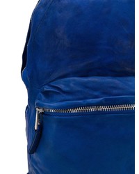 Мужской темно-синий кожаный рюкзак от Giorgio Brato