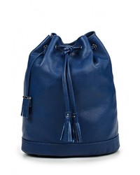 Женский темно-синий кожаный рюкзак от Gianni Conti