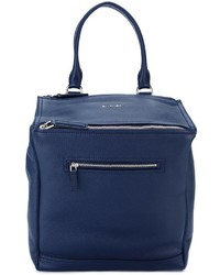 Женский темно-синий кожаный рюкзак от Givenchy