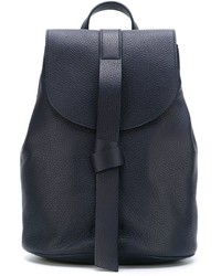 Женский темно-синий кожаный рюкзак от Jil Sander Navy