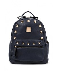 Женский темно-синий кожаный рюкзак от Johnny