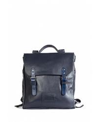 Женский темно-синий кожаный рюкзак от Kokosina