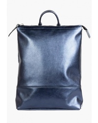 Женский темно-синий кожаный рюкзак от Kokosina
