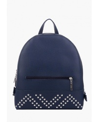 Женский темно-синий кожаный рюкзак от L-Craft