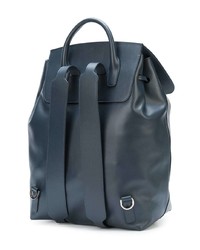 Мужской темно-синий кожаный рюкзак от Mansur Gavriel