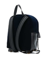 Женский темно-синий кожаный рюкзак от Giuseppe Zanotti Design