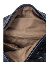 Женский темно-синий кожаный рюкзак от Marc Johnson