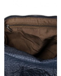 Женский темно-синий кожаный рюкзак от Marc Johnson