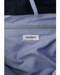 Женский темно-синий кожаный рюкзак от MAX&amp;Co