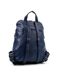 Женский темно-синий кожаный рюкзак от Paolo