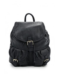 Женский темно-синий кожаный рюкзак от Paolo