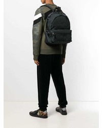 Мужской темно-синий кожаный рюкзак от Jimmy Choo