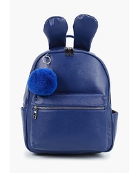 Женский темно-синий кожаный рюкзак от Urban Life Accessories