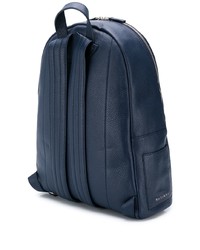 Мужской темно-синий кожаный рюкзак от Orciani