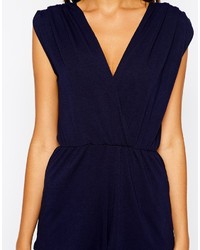 Темно-синий комбинезон с шортами от AX Paris