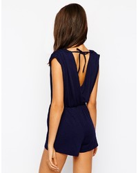 Темно-синий комбинезон с шортами от AX Paris