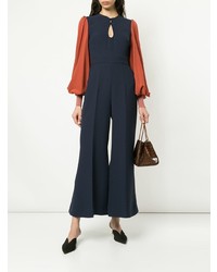 Темно-синий комбинезон от Roksanda