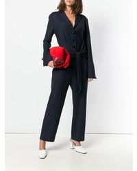 Темно-синий комбинезон от Victoria Beckham