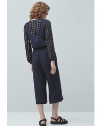 Темно-синий комбинезон от Mango