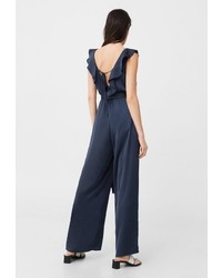 Темно-синий комбинезон от Mango