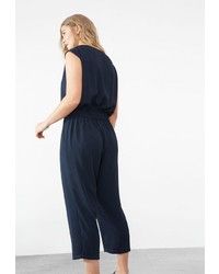 Темно-синий комбинезон от Violeta BY MANGO