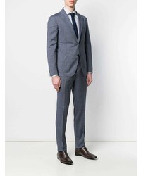 Темно-синий костюм в клетку от Tagliatore