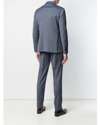 Темно-синий костюм в клетку от Tagliatore