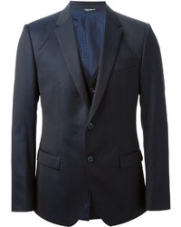 Темно-синий костюм-тройка от Dolce & Gabbana