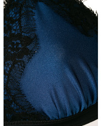 Темно-синий кружевной бикини-топ от Oseree