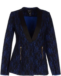 Темно-синий кружевной пиджак
