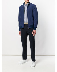 Мужской темно-синий легкий бомбер от Herno