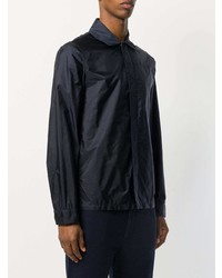 Мужской темно-синий легкий бомбер от Prada