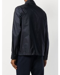 Мужской темно-синий легкий бомбер от Prada