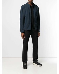 Мужской темно-синий легкий бомбер от Belstaff